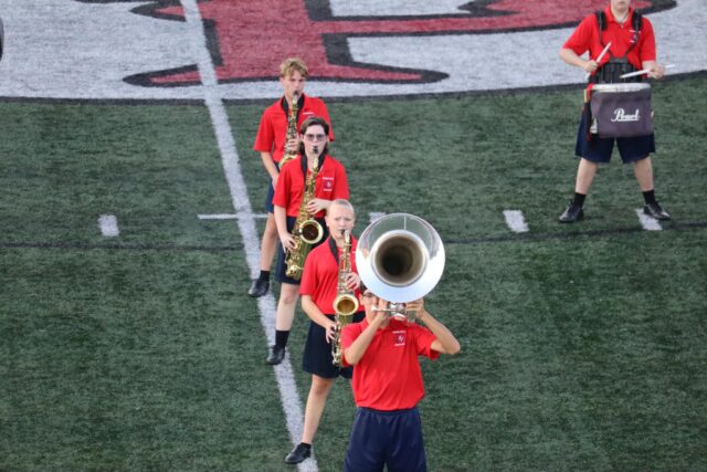 marching band on field